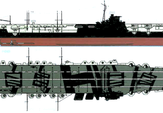 Авианосец IJN Amagi 1945 [Aircraft Carrier] - чертежи, габариты, рисунки